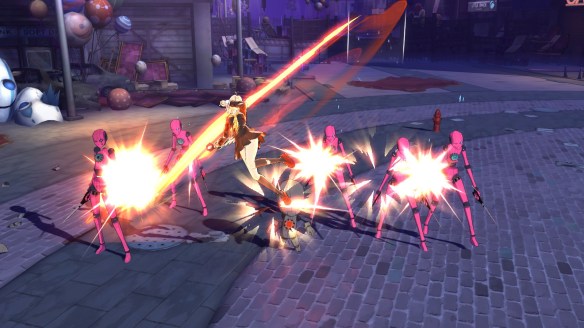 Combat in the anime MMORPG Soulworker