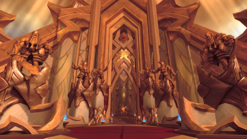 The warrior class hall in World of Warcraft: Legion