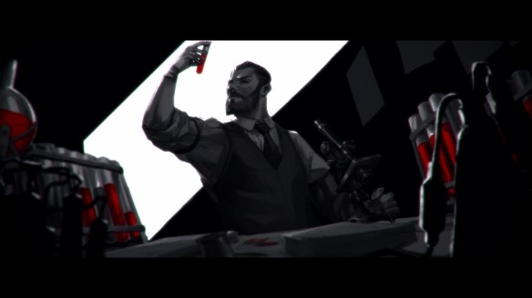 A cutscene in Vampyr