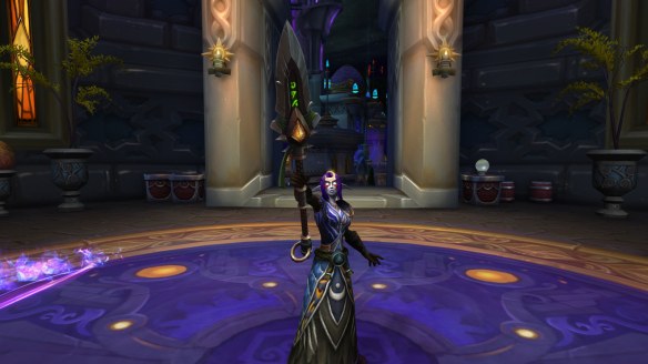 My Night Elf monk in World of Warcraft