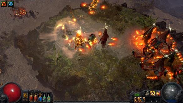 A promotional screenshot from the action RPG Path of Exile