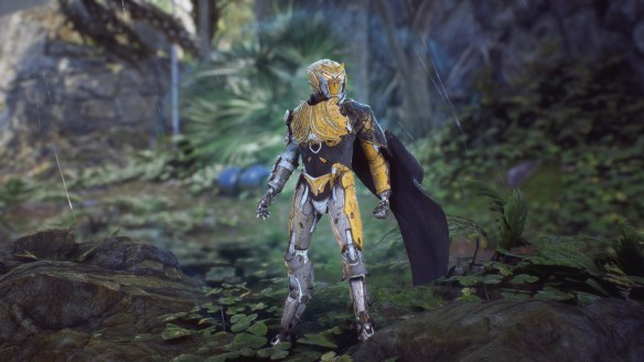My Storm Javelin cuts a pose in Anthem