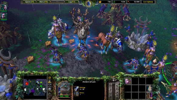 Night Elf units in Warcraft III: Reforged