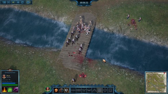 A battle in the tactical RTS Nordic Warriors.