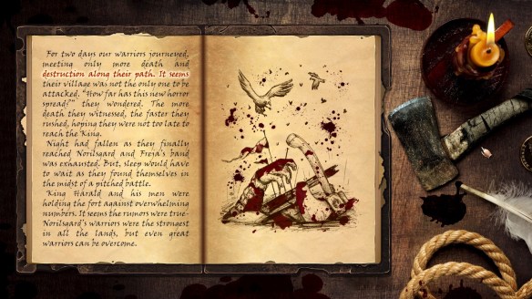 A mission briefing in real time tactics game Nordic Warriors.