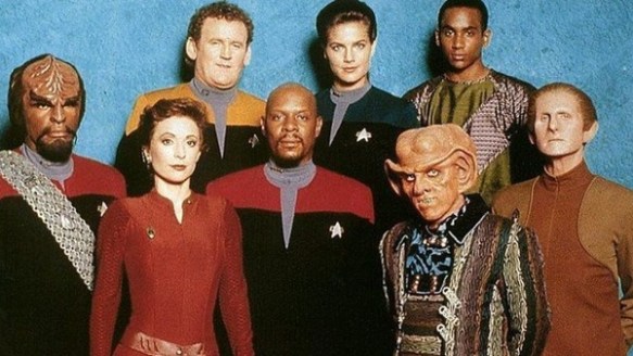 The cast of Star Trek: Deep Space Nine.