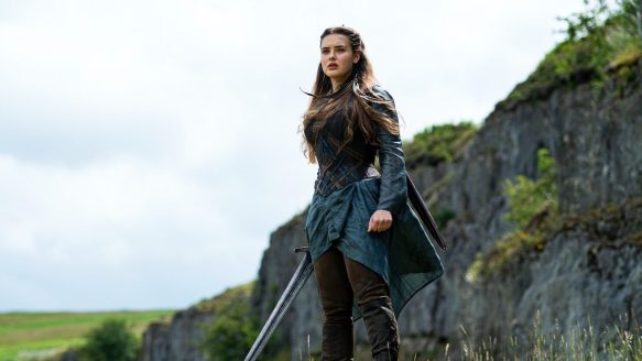 Katherine Langford as Nimue, the Wolf Blood Witch, in Cursed.