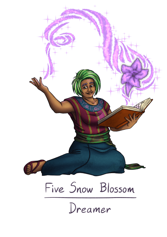 Five Snow Blossom, Wyrd Street's Iconic Dreamer.