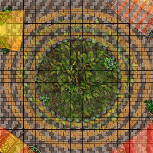 A battle map from Wyrd Street, my upcoming indie table-top RPG.