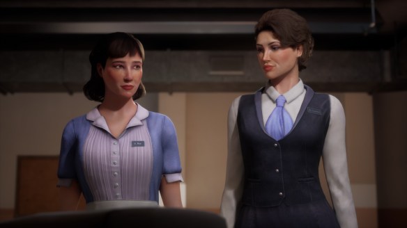 Sophie and sidekick Beth in the narrative game This Bed We Made.