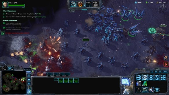 Nova and Tychus take on the Miner Evacuation co-op mission in StarCraft II.