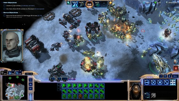 An army built with Karax's Templar Apparent prestige talent in ScarCraft II co-op missions.