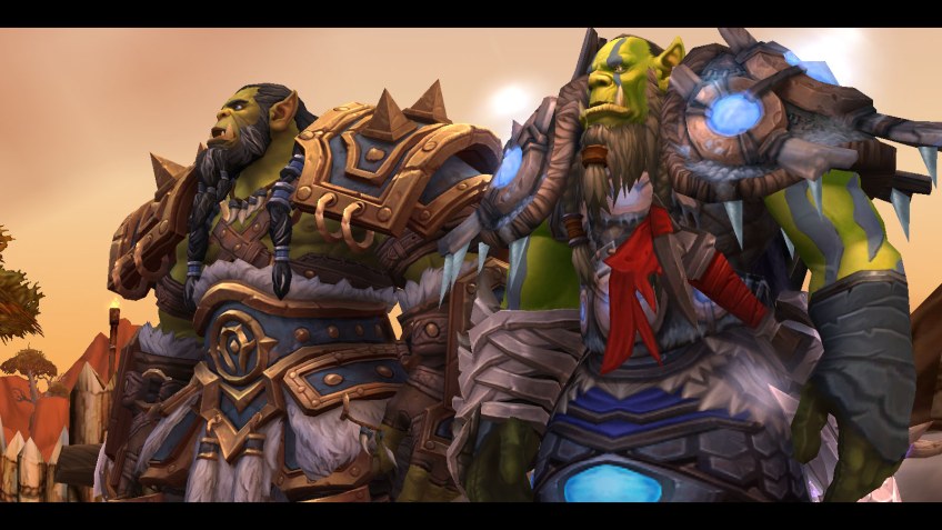 My shaman doing the Orc heritage armour quest in World of Warcraft: Dragonflight.