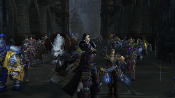 Tess Greymane leads the charge during the reclamation of Gilneas in World of Warcraft: Dragonflight.