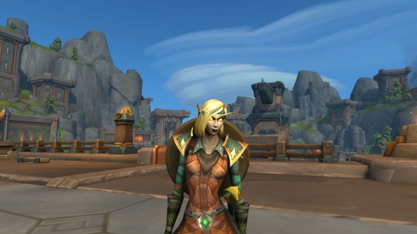 My Blood Elf paladin in World of Warcraft.