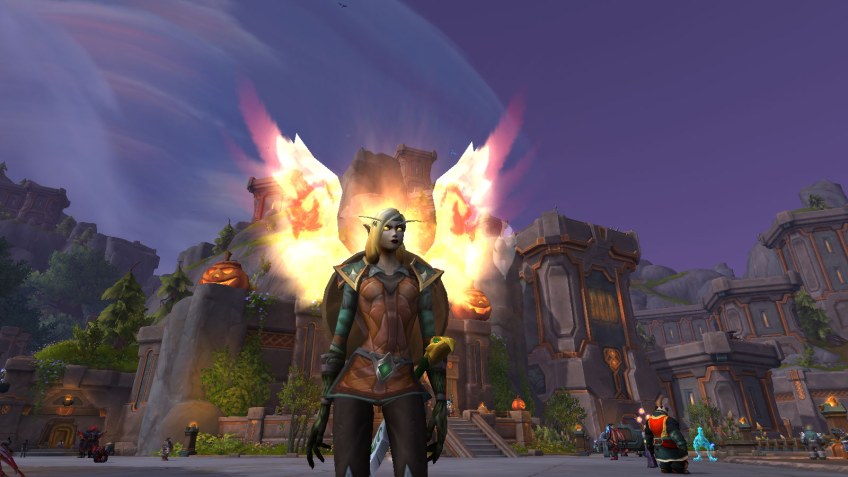 My Blood Elf paladin in World of Warcraft.