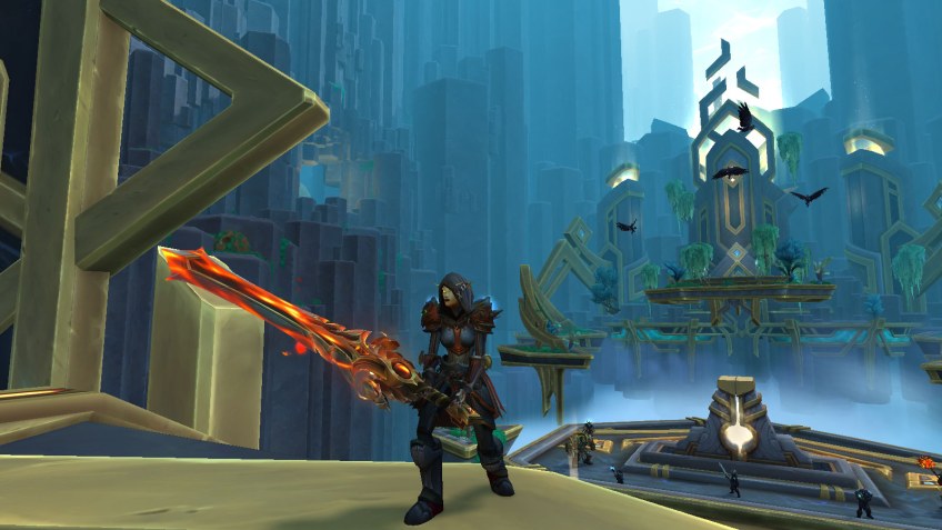 My Blood Elf paladin in World of Warcraft.