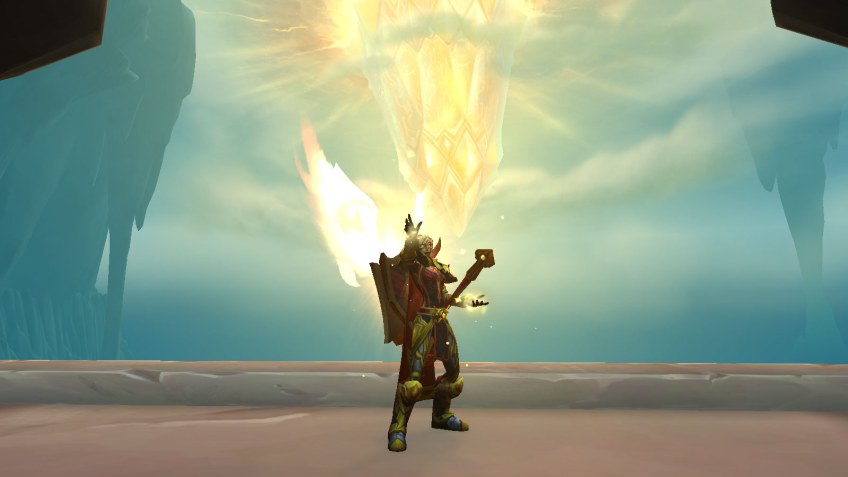 My Blood Elf paladin in World of Warcraft.