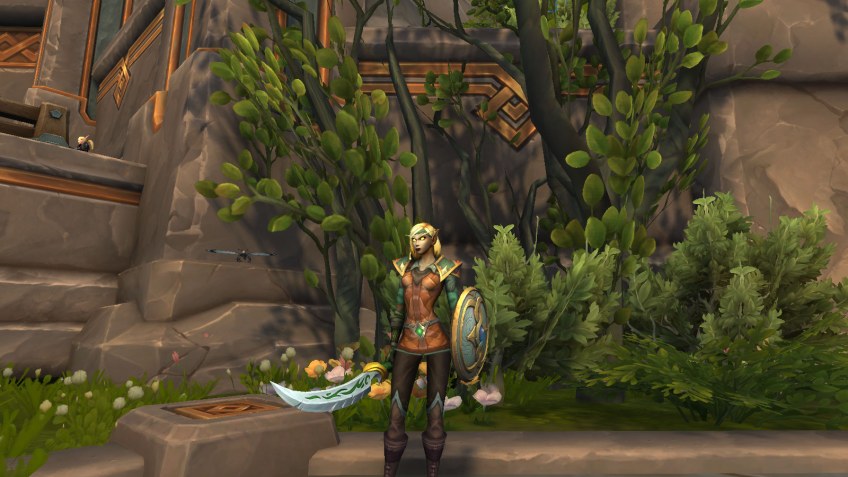 My Blood Elf paladin in World of Warcraft.